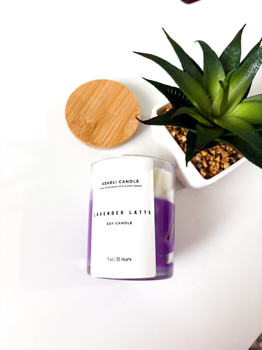 Lavender Latte Soy Candle