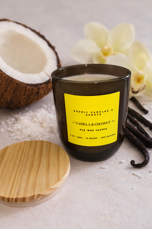 Coconut & Vanilla Soy Candle