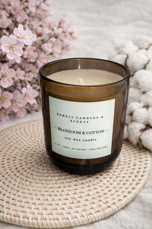 Blossom & Cotton Soy Candle